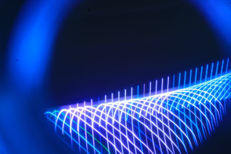 Application of light effects on the subject of science, technology and design