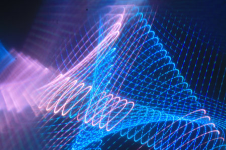 Application of comprehensive background light effects (computer generated, fractal abstract...