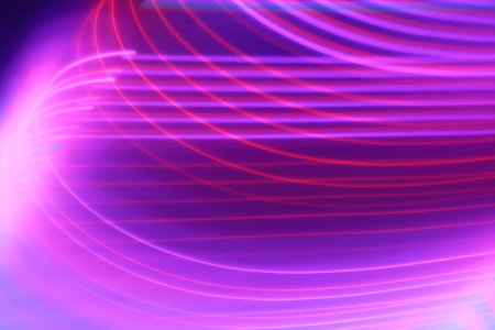 abstract background with smooth lines and bokeh, purple and violet
