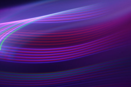 abstract background with smooth lines in purple and blue colors, long exposure