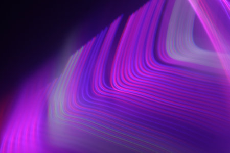 abstract background with smooth lines, light effects, rainbow colors.