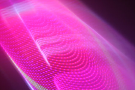 abstract background with smooth lines in purple and pink colors, digitally generated imageの写真素材