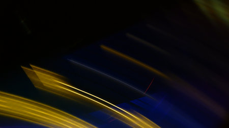 speed concept of light and shadow on the black background. fractalの写真素材