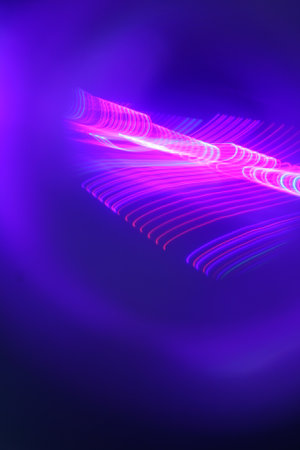 Abstract background - neon line design for Wallpaper, Banner, Backgroundの写真素材