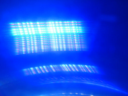 speed concept of light on the black background, closeup of photoの写真素材