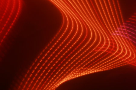 abstract background with smooth lines and bokeh, techno design