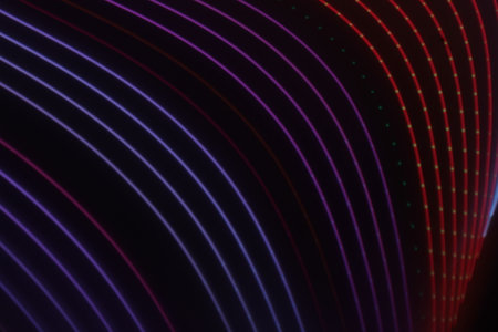 Neon lines abstract background for design with copy space for text or image