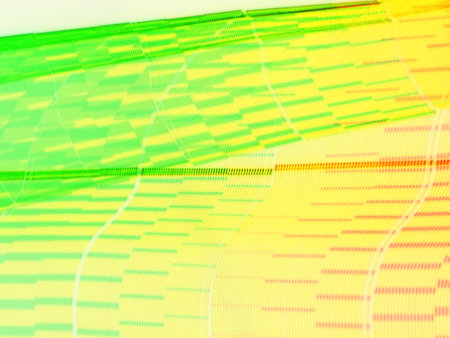 abstract background with green and yellow lines. tinted. selective focusの写真素材
