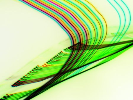 abstract background with multicolored lines and bokeh effect
