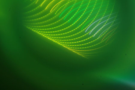 Application of light effects in the form of a fractal background.