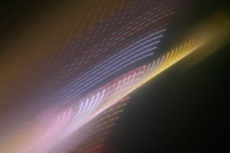 Application of comprehensive background light effects. Light refraction colorful background.