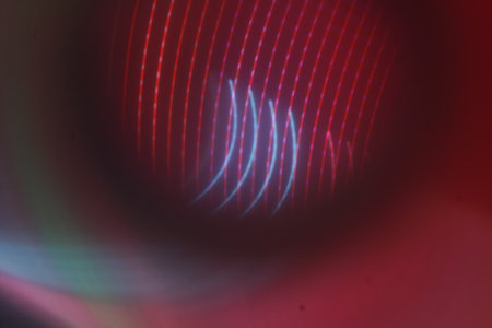 abstract background of the colorful blured lights in red and blue