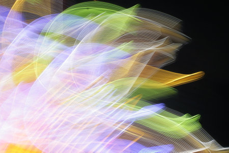Abstract background. Yellow - blue palette. Raster fractal graphics.