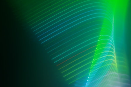Application of light effects in the form of spirals and strips.