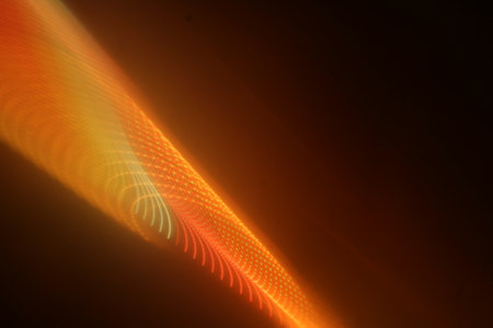 abstract background with smooth lines and bokeh defocused lights