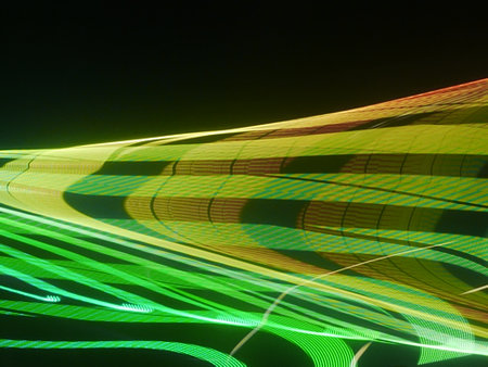 abstract light lines background, closeup of photo with motion blur