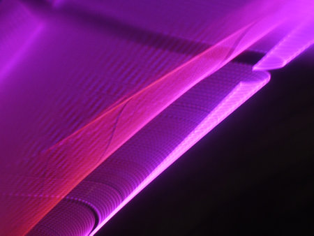 Application of light effects on the subject of science, technology and design