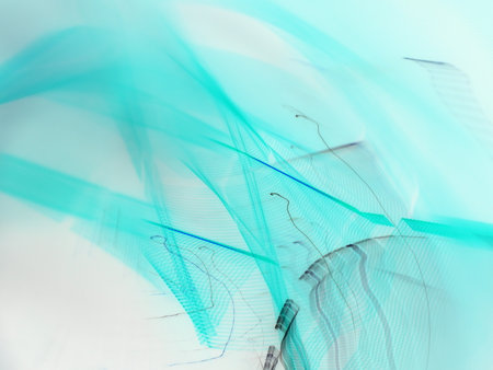 Abstract background for elegant design cover or fantasy composition. Digital collage.の写真素材