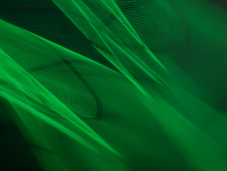 abstract green background with some smooth lines in it (see more in my portfolio)の写真素材