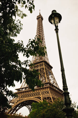 View of Eiffel tower, Parisの写真素材