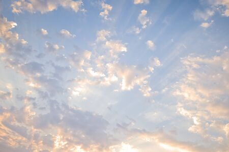 Beautiful color of the sky at sunset