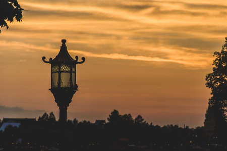 Beautiful orange sunset