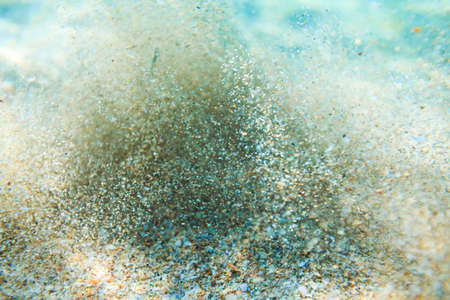 Sea reef and sea sand, beauty sea sandの写真素材