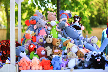 Many stack handmade toysのeditorial素材