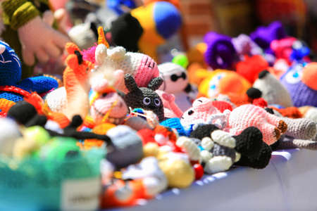 Many stack handmade toysのeditorial素材