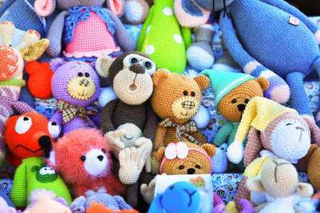 Many stack handmade toysのeditorial素材
