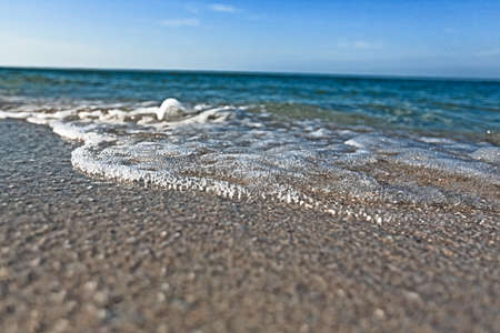 Sea beach and blue skyの写真素材