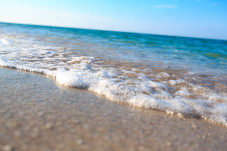 Sea beach and blue skyの写真素材