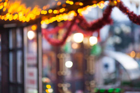Abstract lights blur bokehの写真素材