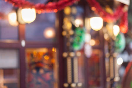Abstract lights blur bokehの写真素材