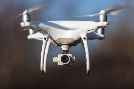 Technology helicopter flyingの写真素材
