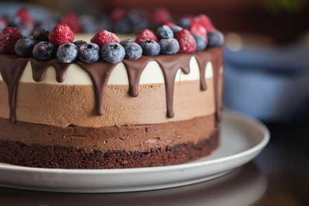 Cake dessert chocolate sweet deliciousの写真素材