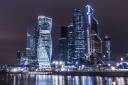 Night city backgroundの写真素材