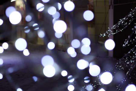 Abstract lights blur bokehの写真素材