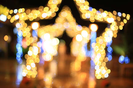 Abstract lights blur bokehの写真素材