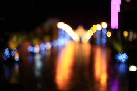 Abstract lights blur bokehの写真素材