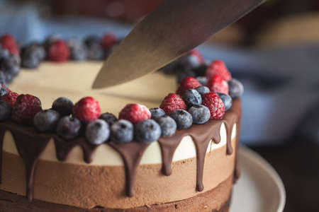 Cake dessert chocolate sweet deliciousの写真素材