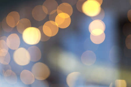 Dark abstract street light bokeh or blur backgroundの写真素材