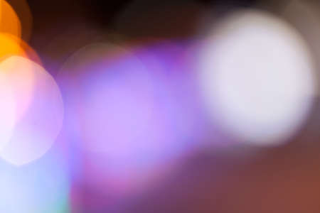 Dark abstract street light bokeh background, night street blur backgroundの写真素材