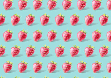 Collection of beautiful exotic fruits in the form of a pattern backgroundの写真素材