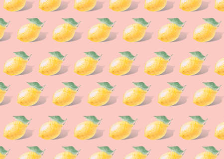 Collection of beautiful exotic fruits in the form of a pattern backgroundの写真素材