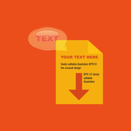 Vector. Paper your test here downloadのイラスト素材