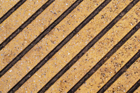 Tile yellow with brown lines. granite material.の写真素材