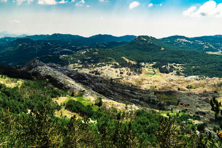 Montenegro. Lovcen National Park. Mount Lovcen. viewpoint. Popular tourist attractionsの写真素材