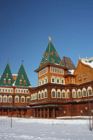 Russia, Moscow. The restored palace of Tsar Alexei Mikhailovich in the estate Kolomenskoe.のeditorial素材