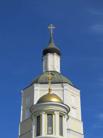 Russia, Moscow  Siberian Compound in Meshchanskaya settlement  The domes and crosses 
